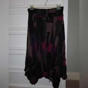 Elegant Black and Purple Women's Skirt